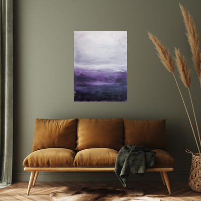 Umetnička slika ​Ljubičasti pejzaž na platnu - NS Canvas Shop