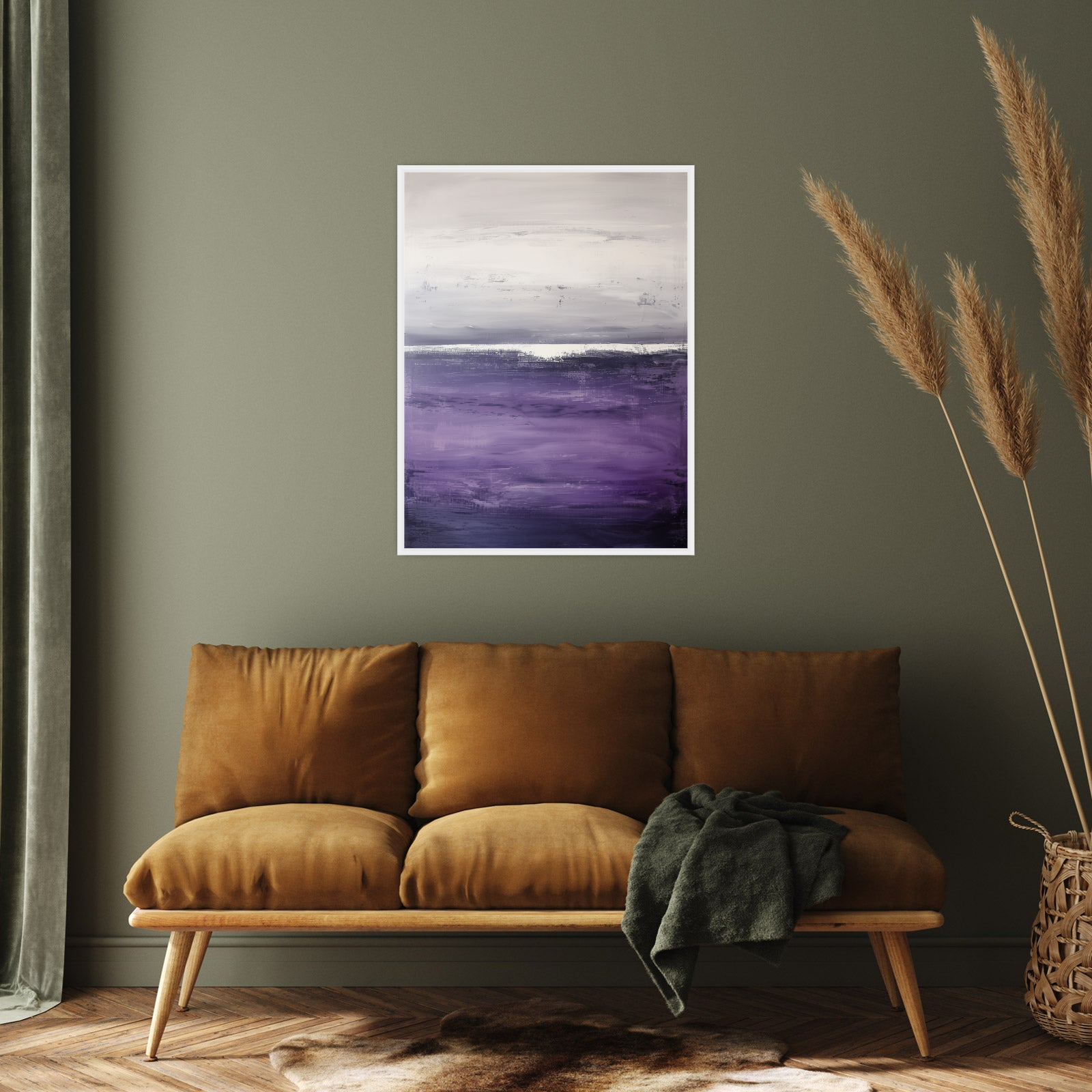 Umetnička slika ​Ljubičasti pejzaž II na platnu - NS Canvas Shop