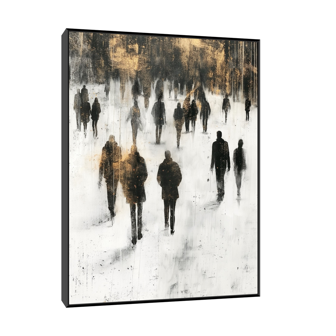 Umetnička slika ​Ljudi u magli na platnu - NS Canvas Shop