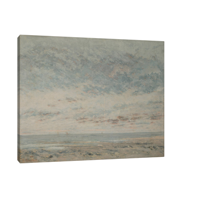 Umetnička slika ​Low Tide at Trouville, Gustave Courbet na platnu - NS Canvas Shop