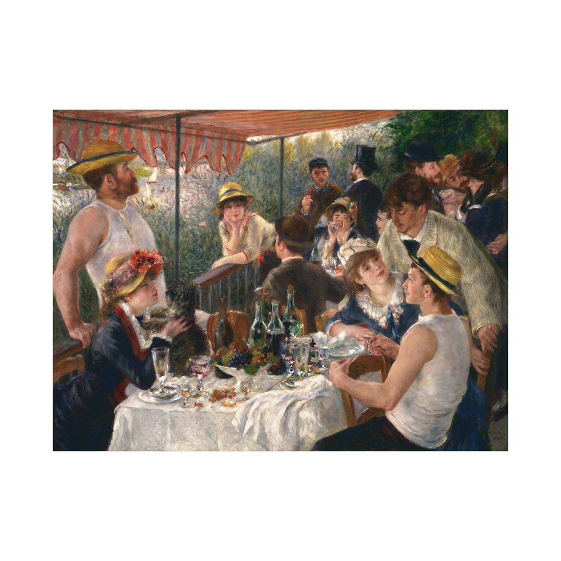 Umetnička slika ​Luncheon of the Boating Party, Pierre-Auguste Renoir na platnu - NS Canvas Shop