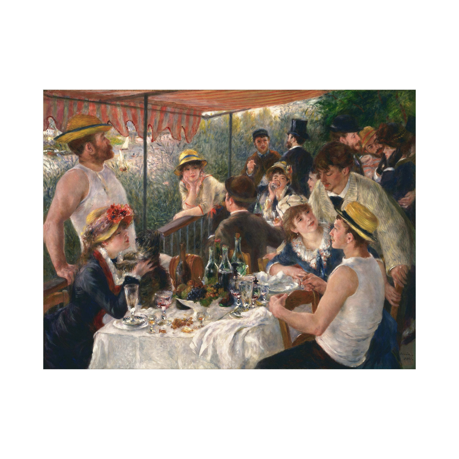 Umetnička slika ​Luncheon of the Boating Party, Pierre-Auguste Renoir na platnu - NS Canvas Shop