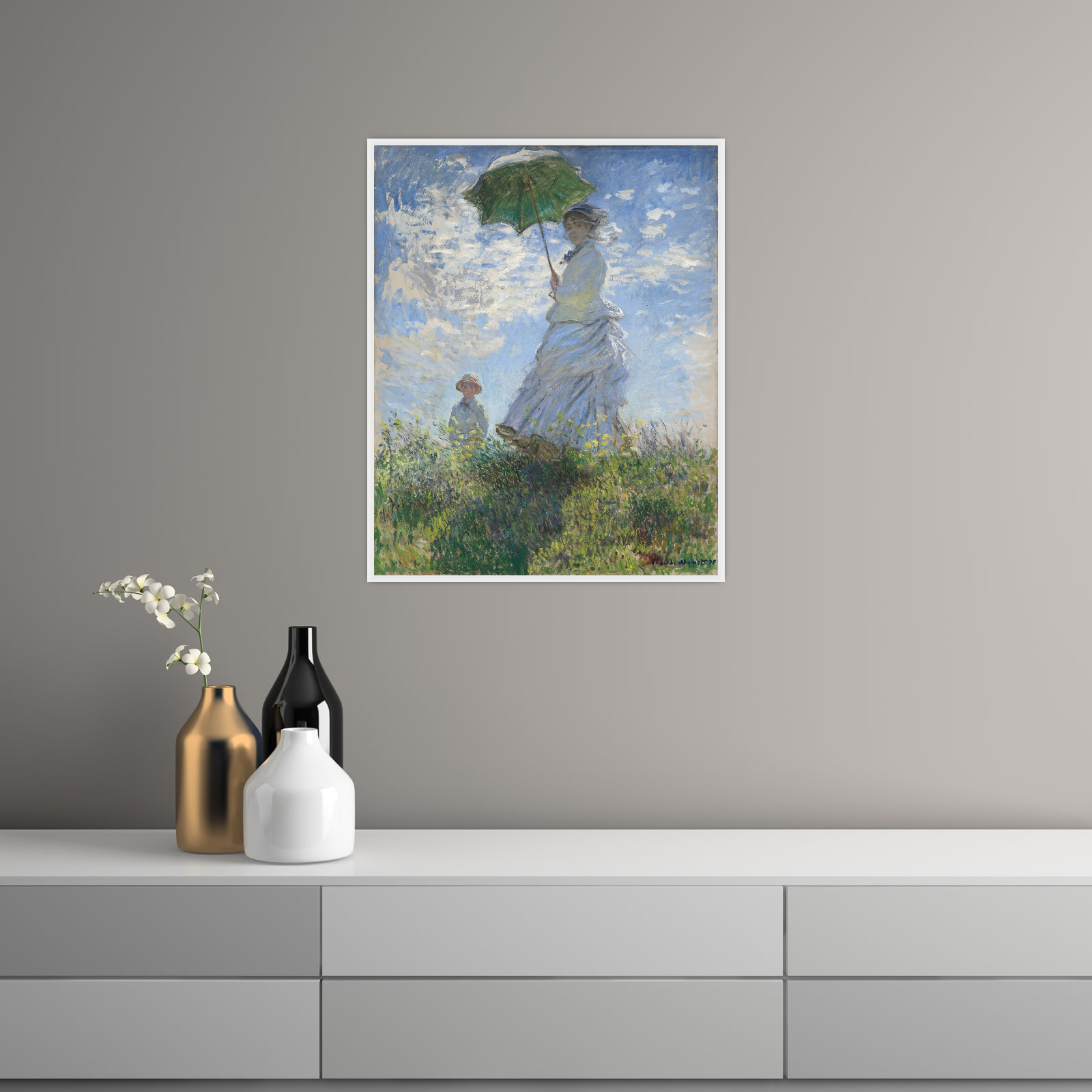 Umetnička slika ​Madame Monet and Her Son, Claude Monet na platnu - NS Canvas Shop