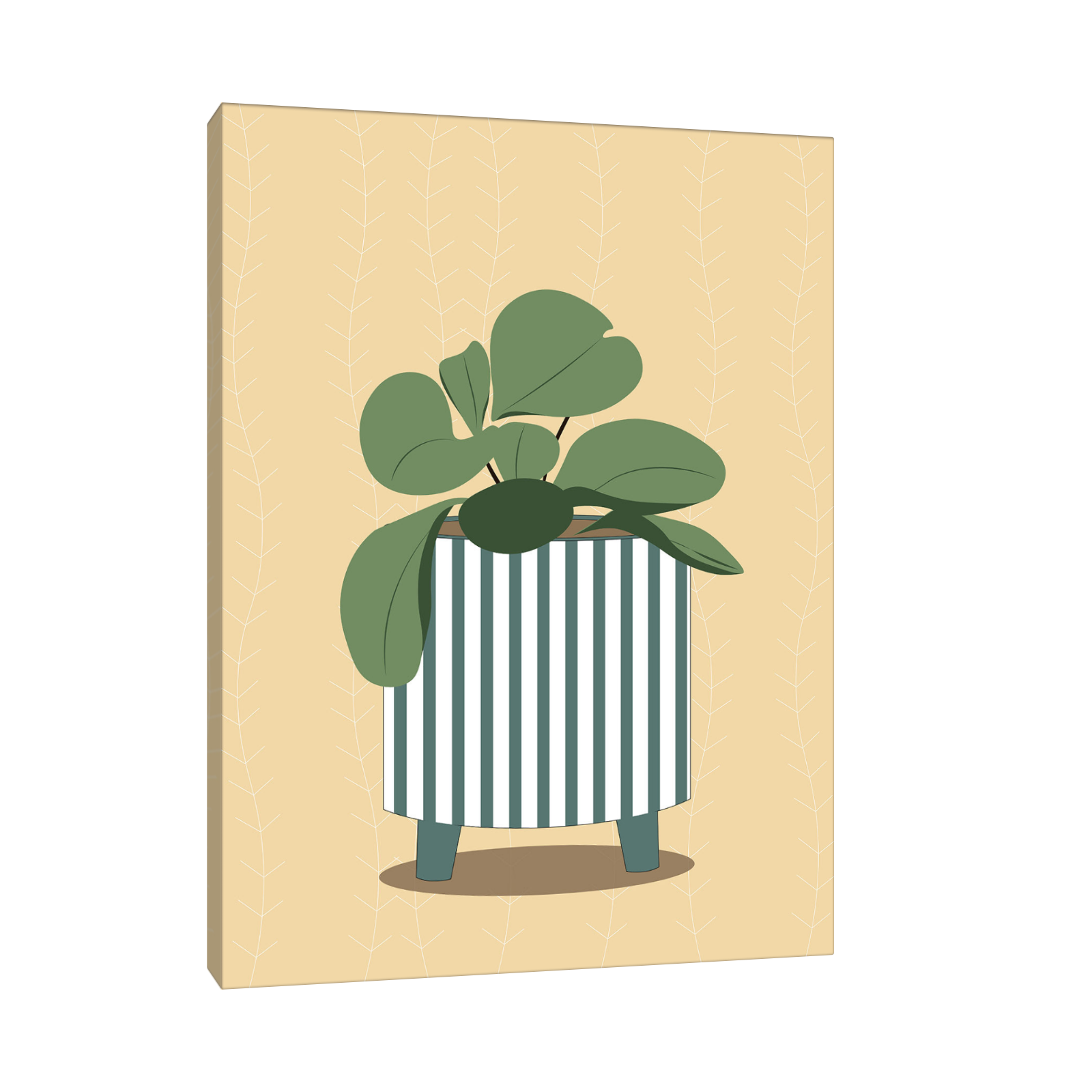 Minimalistička ilustracija biljke u saksiji II