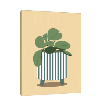 Minimalistička ilustracija biljke u saksiji II