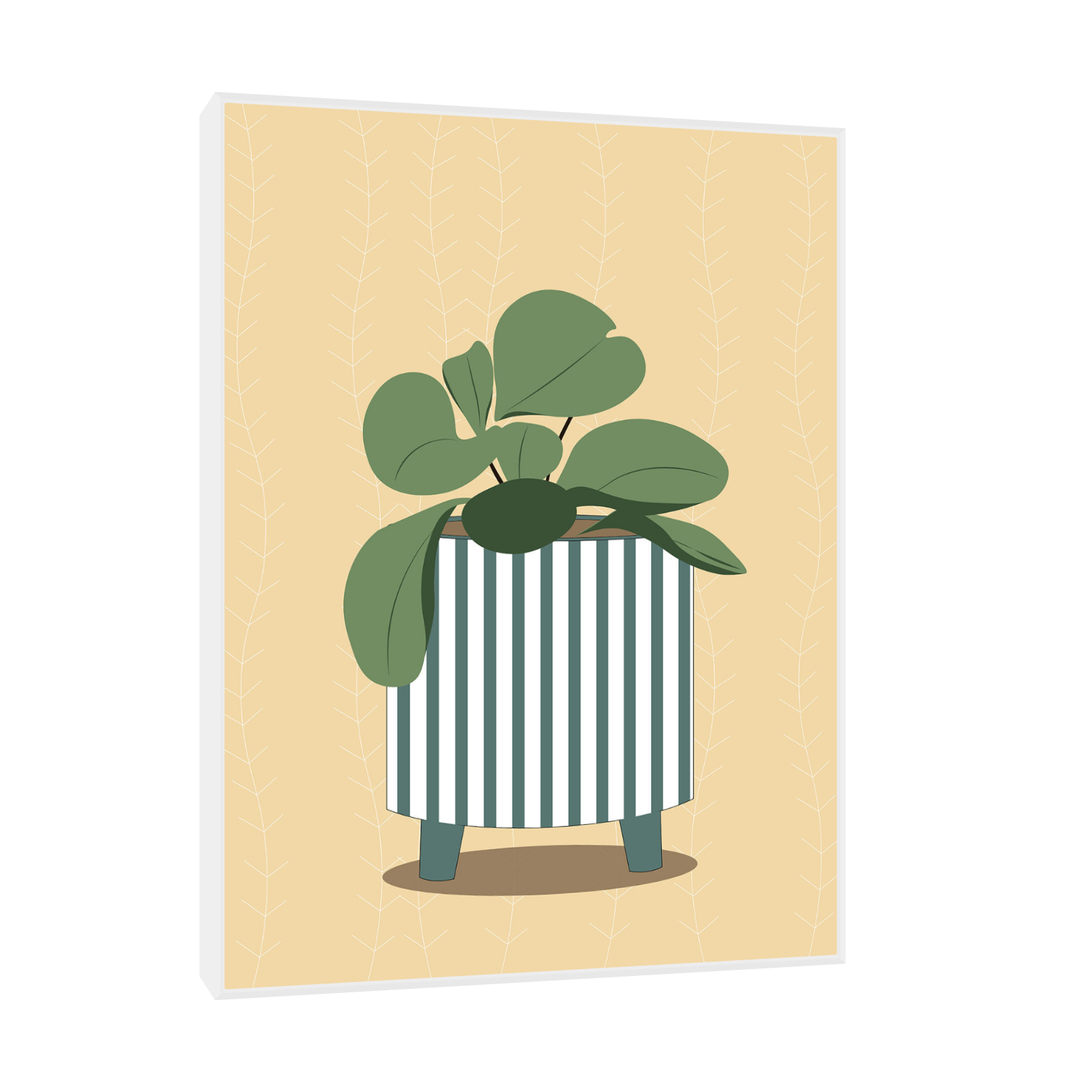 Minimalistička ilustracija biljke u saksiji II