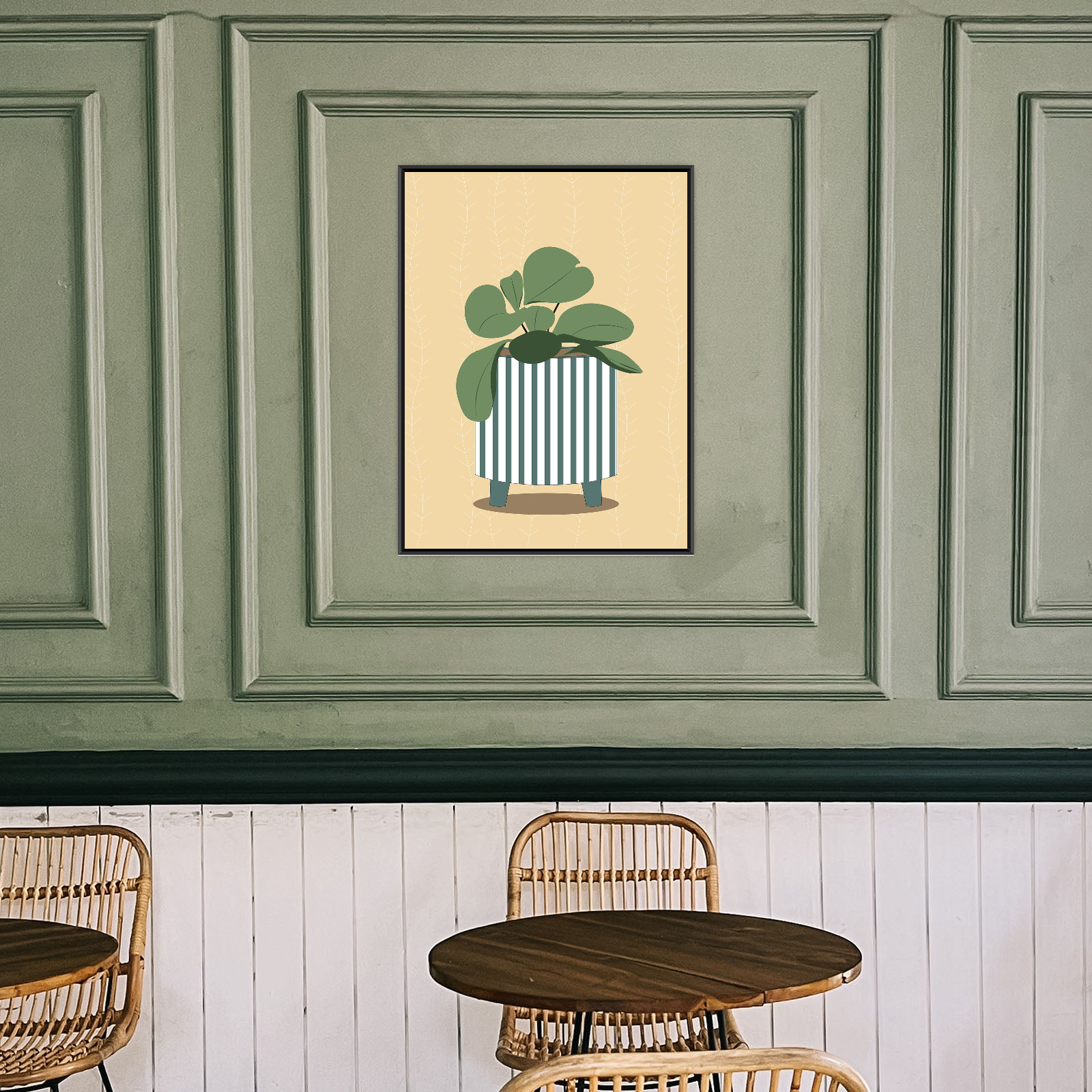 Minimalistička ilustracija biljke u saksiji II