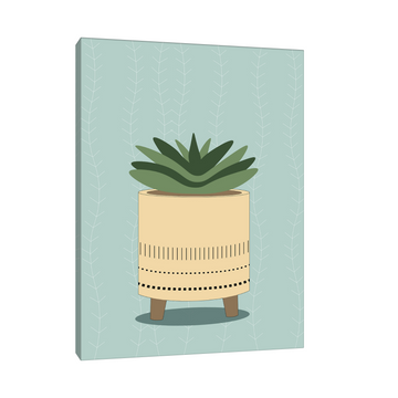 Minimalistička ilustracija biljke u saksiji III