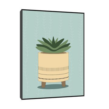 Minimalistička ilustracija biljke u saksiji III