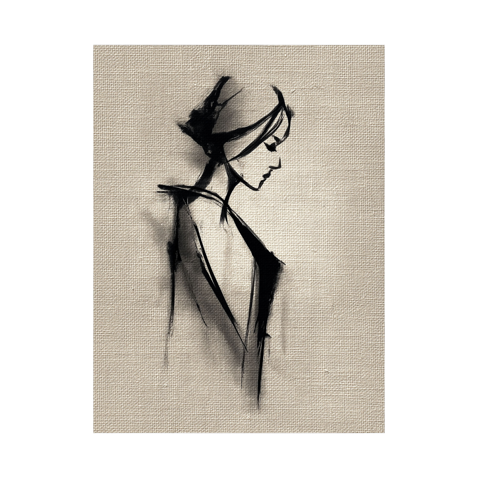 Minimalistički portret žene