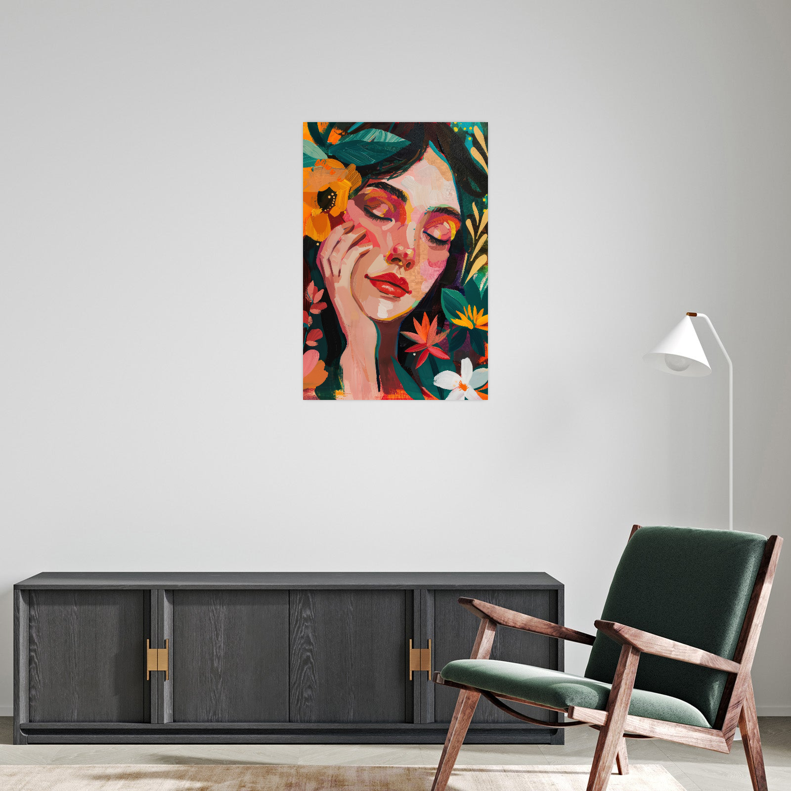 Miris boja – Portret žene u cvetnom okruženju