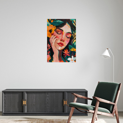 Miris boja – Portret žene u cvetnom okruženju