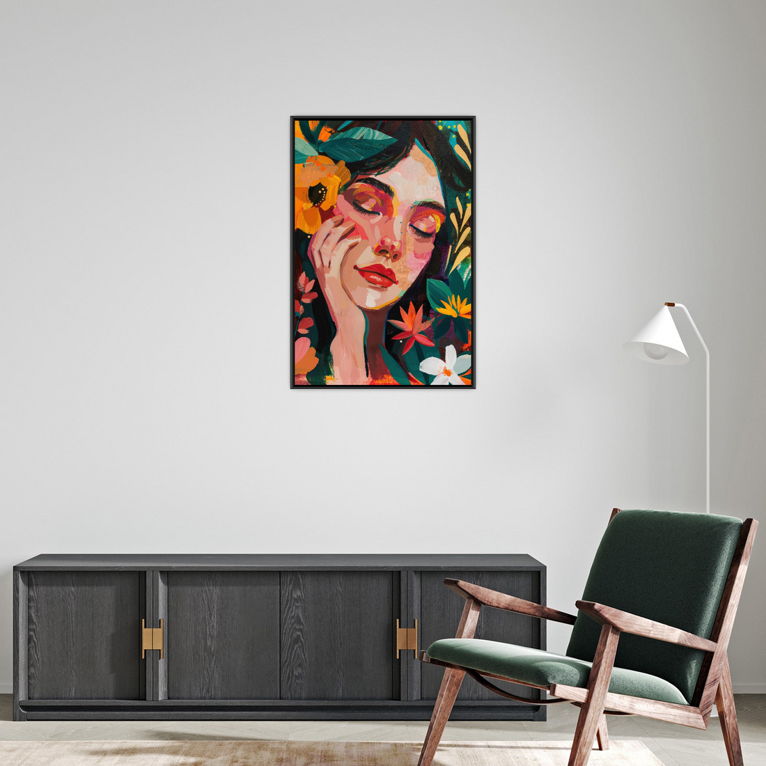 Miris boja – Portret žene u cvetnom okruženju