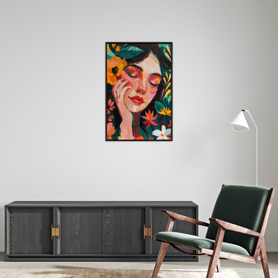 Miris boja – Portret žene u cvetnom okruženju