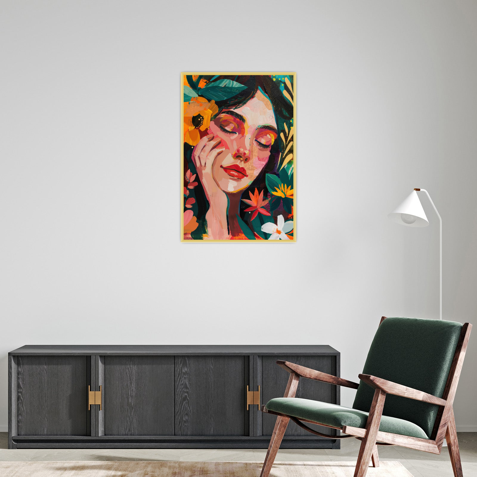 Miris boja – Portret žene u cvetnom okruženju