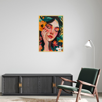 Miris boja – Portret žene u cvetnom okruženju