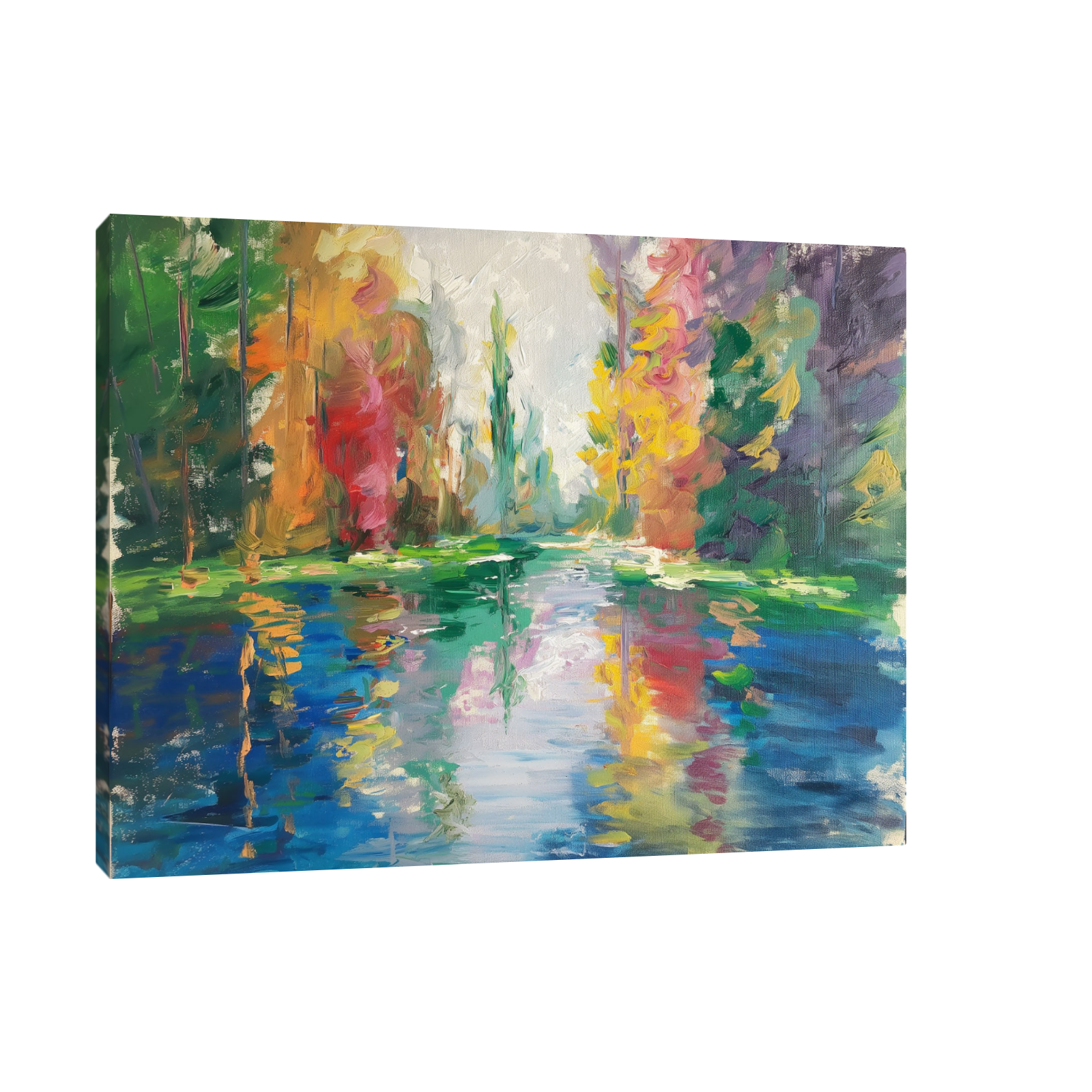 Umetnička slika ​Mirno Jezero na platnu - NS Canvas Shop