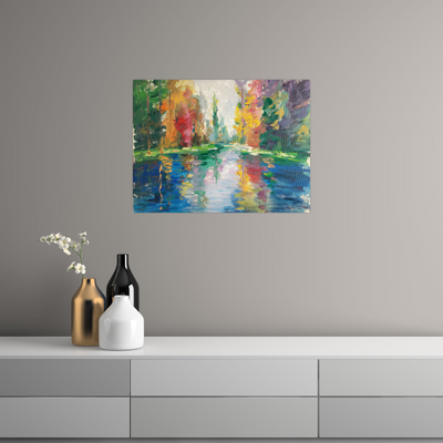 Umetnička slika ​Mirno Jezero na platnu - NS Canvas Shop