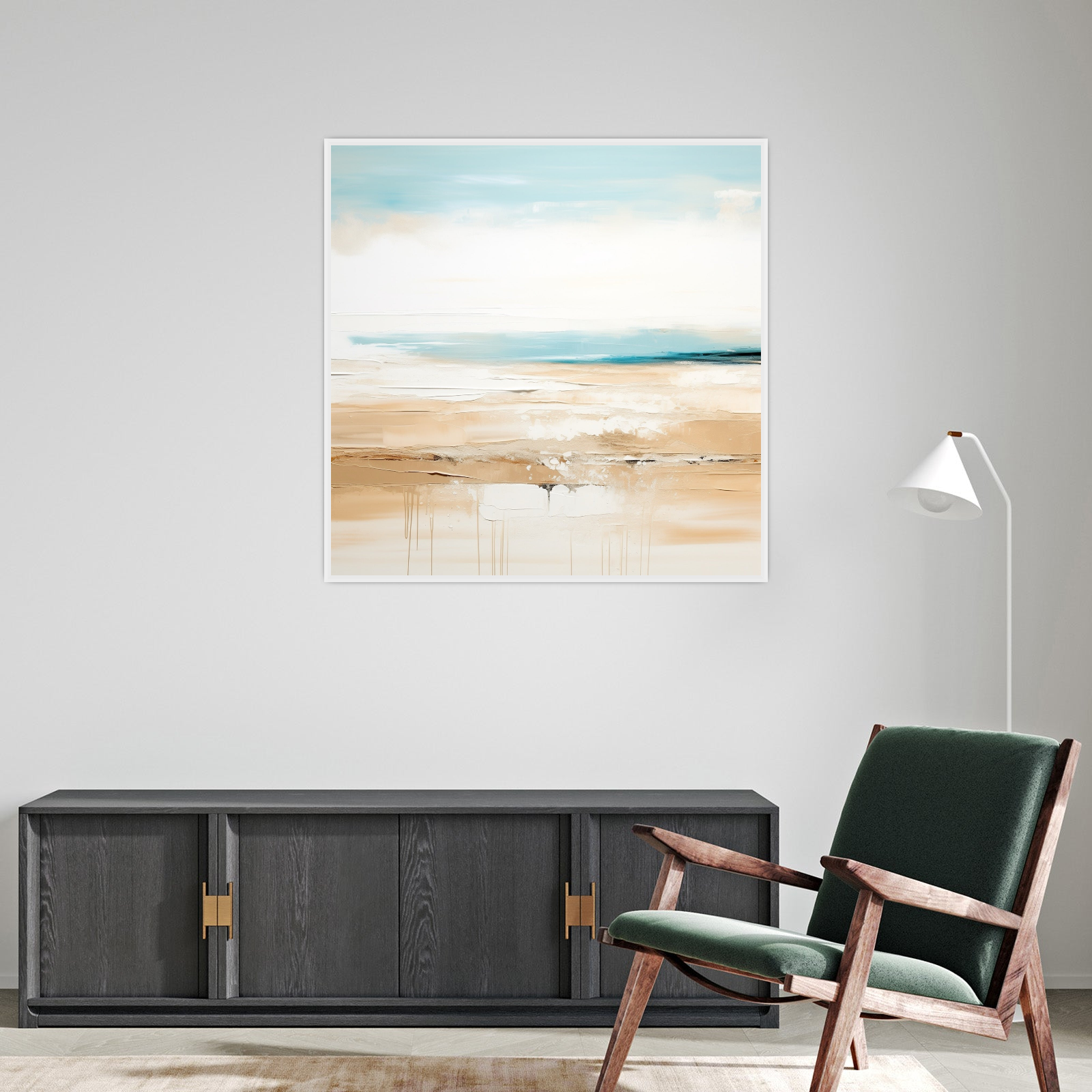 Umetnička slika ​Mirno more na platnu - NS Canvas Shop