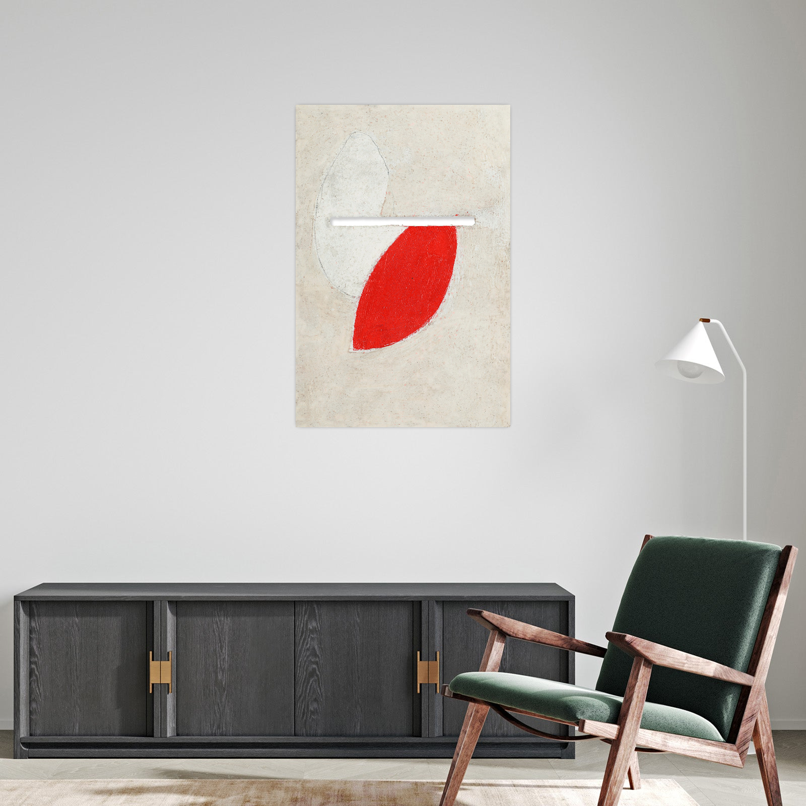 Umetnička slika ​Mit Schlitz, Kurt Schwitters na platnu - NS Canvas Shop