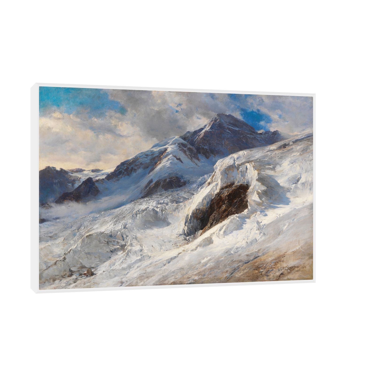 Umetnička slika ​Monte-Rosa, Edward Theodore Compton na platnu - NS Canvas Shop