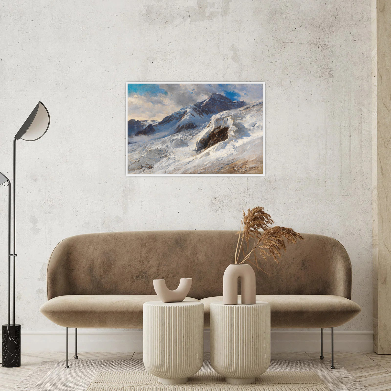 Umetnička slika ​Monte-Rosa, Edward Theodore Compton na platnu - NS Canvas Shop