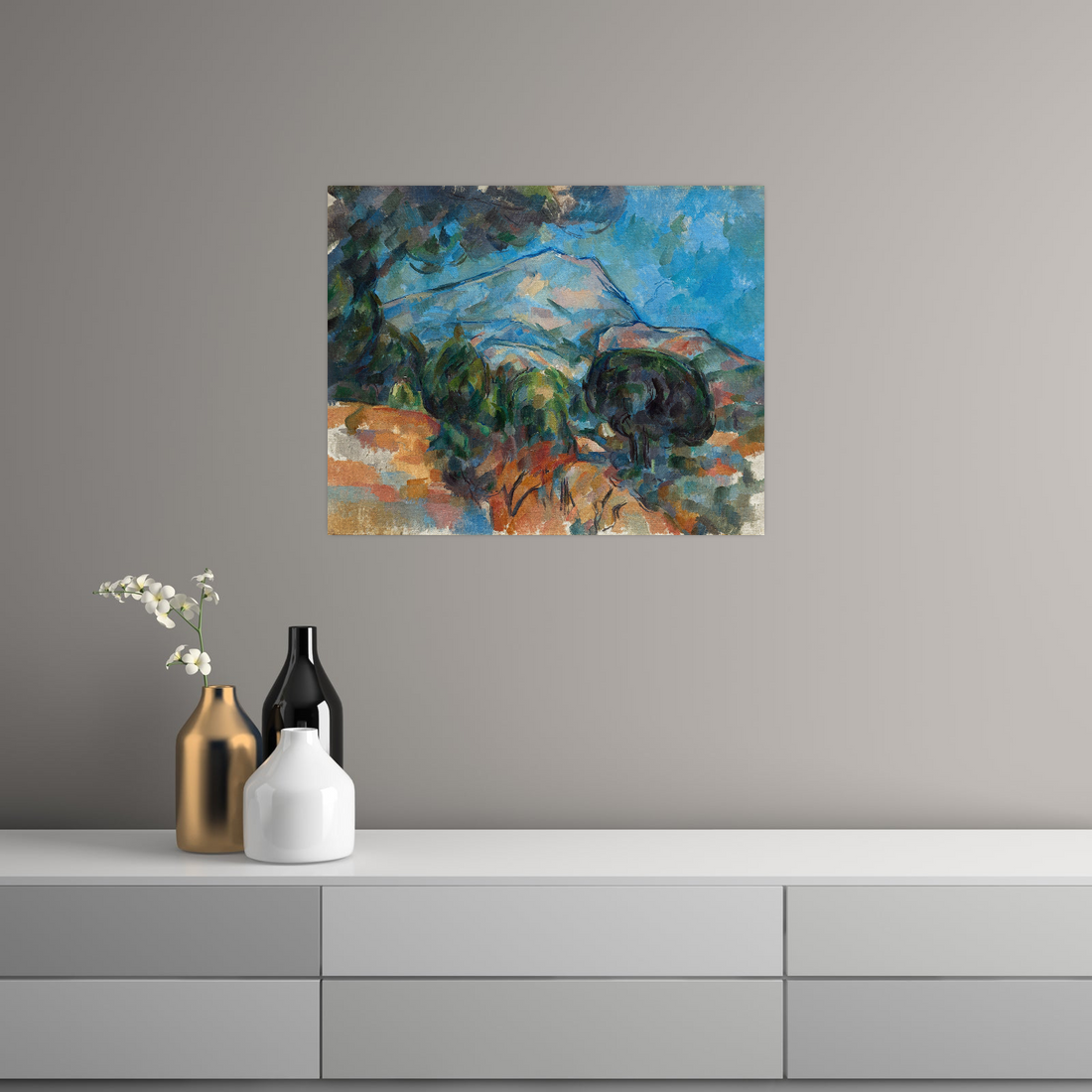 Umetnička slika ​Mount Sainte-Victoire, Paul Cézanne na platnu - NS Canvas Shop