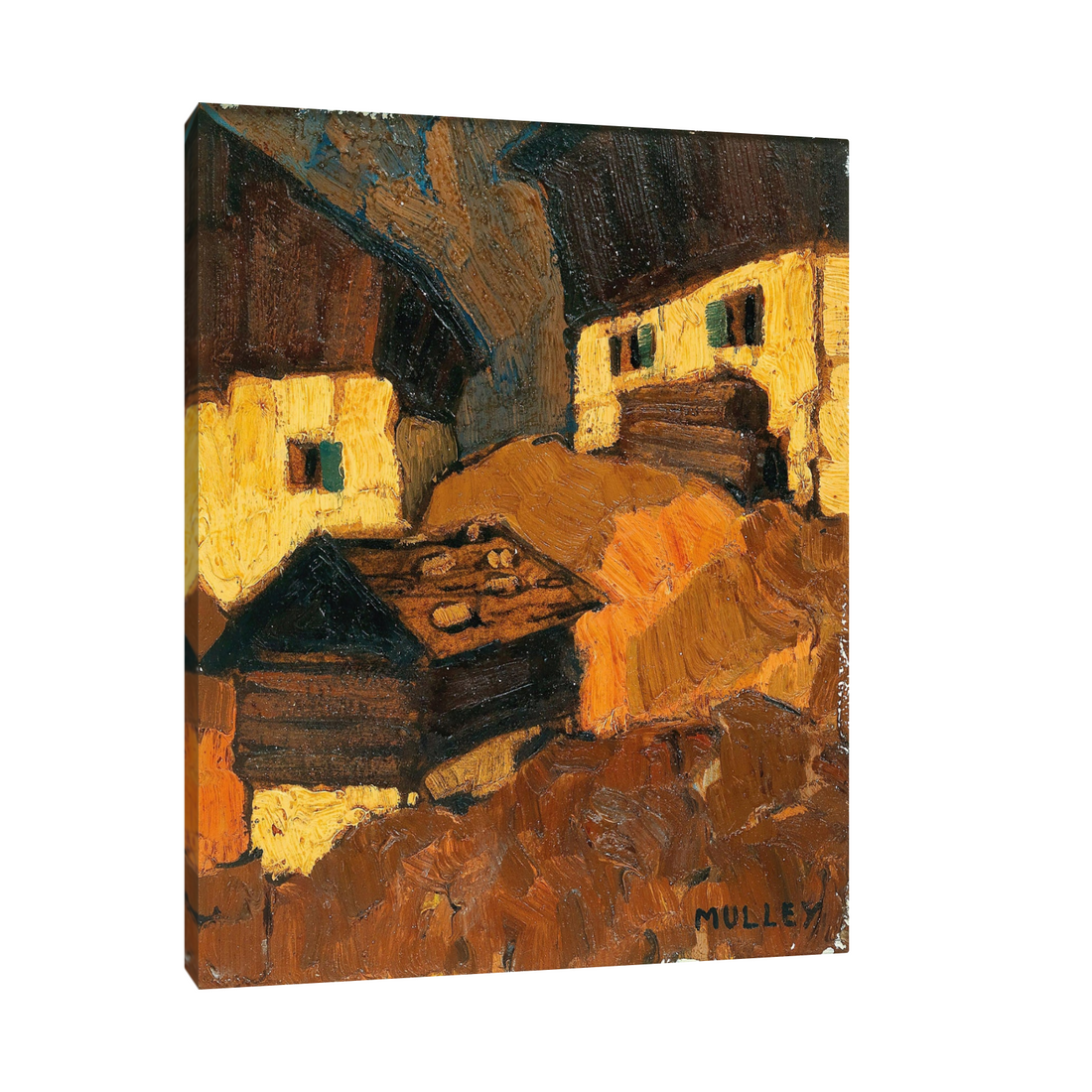 Umetnička slika ​Mountain farm, Oskar Mulley na platnu - NS Canvas Shop