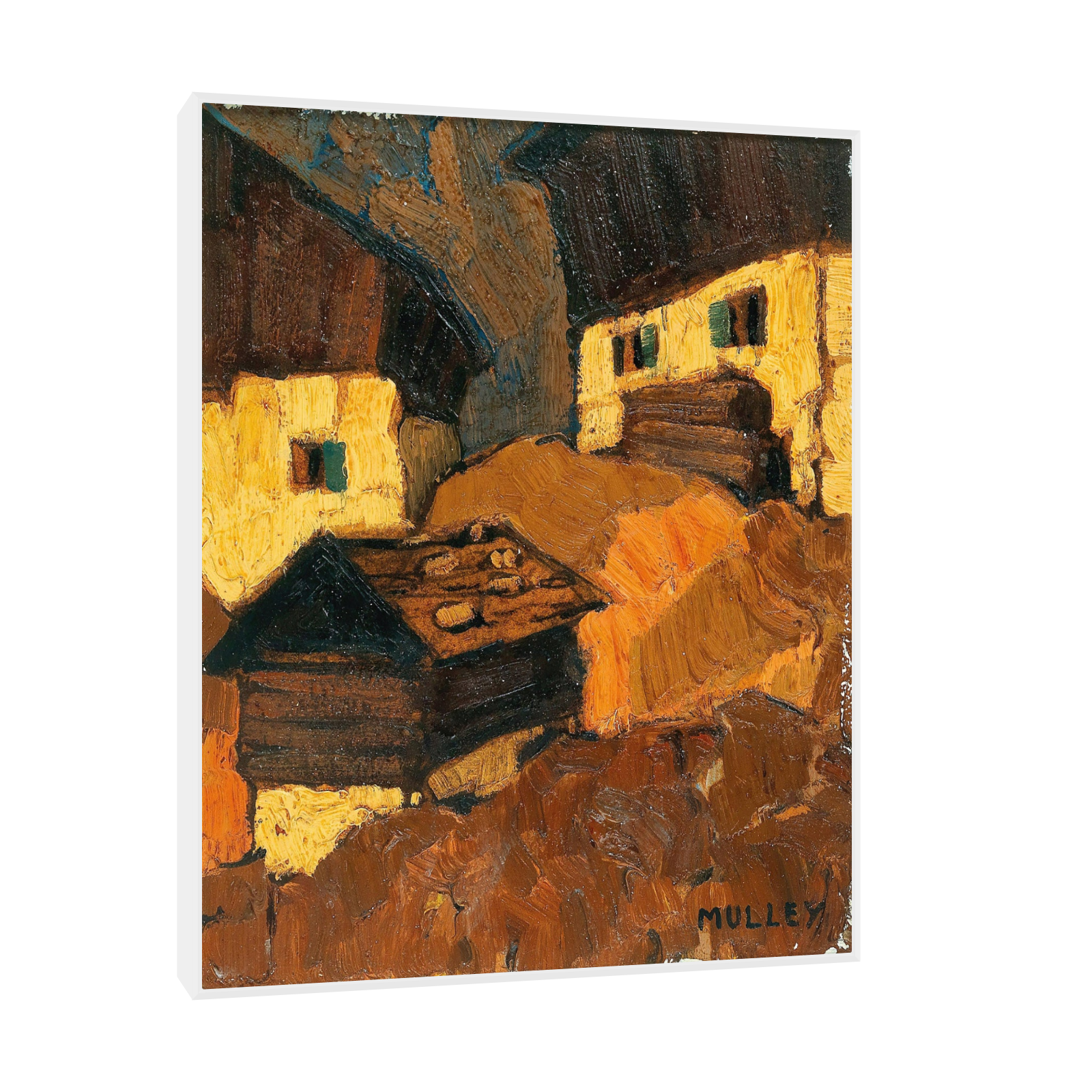 Umetnička slika ​Mountain farm, Oskar Mulley na platnu - NS Canvas Shop