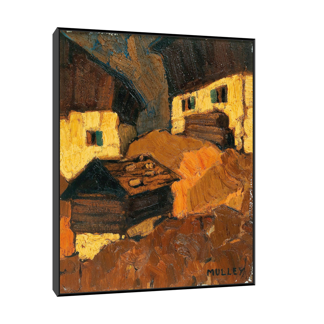 Umetnička slika ​Mountain farm, Oskar Mulley na platnu - NS Canvas Shop