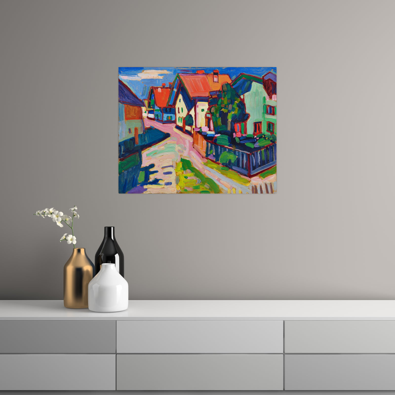 Umetnička slika ​Murnau, Wassily Kandinsky na platnu - NS Canvas Shop