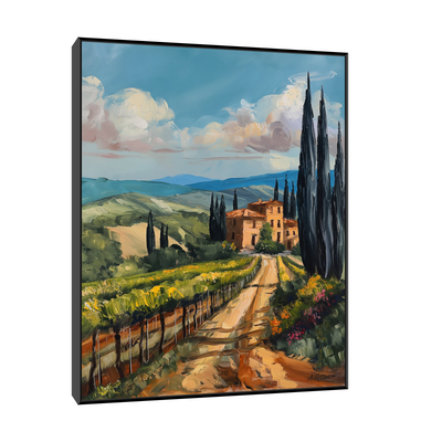 Umetnička slika ​Na kraj sela na platnu - NS Canvas Shop
