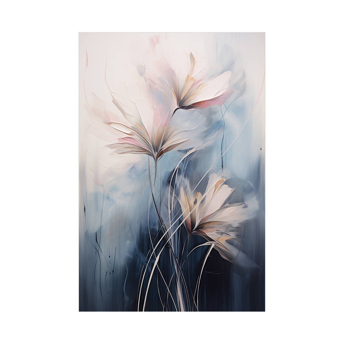 Umetnička slika ​Nežno cveće na platnu - NS Canvas Shop