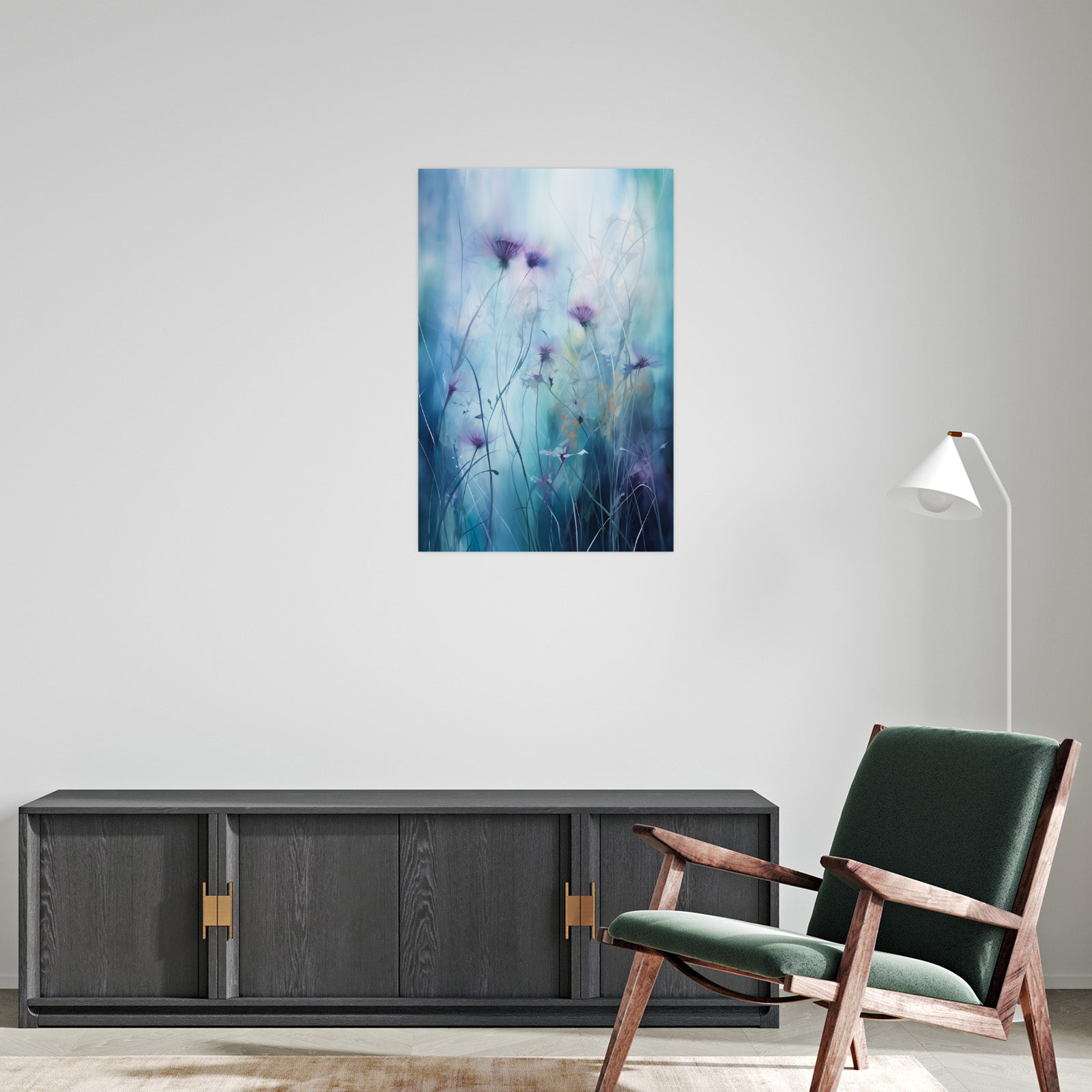 Umetnička slika ​Nežno cveće II na platnu - NS Canvas Shop