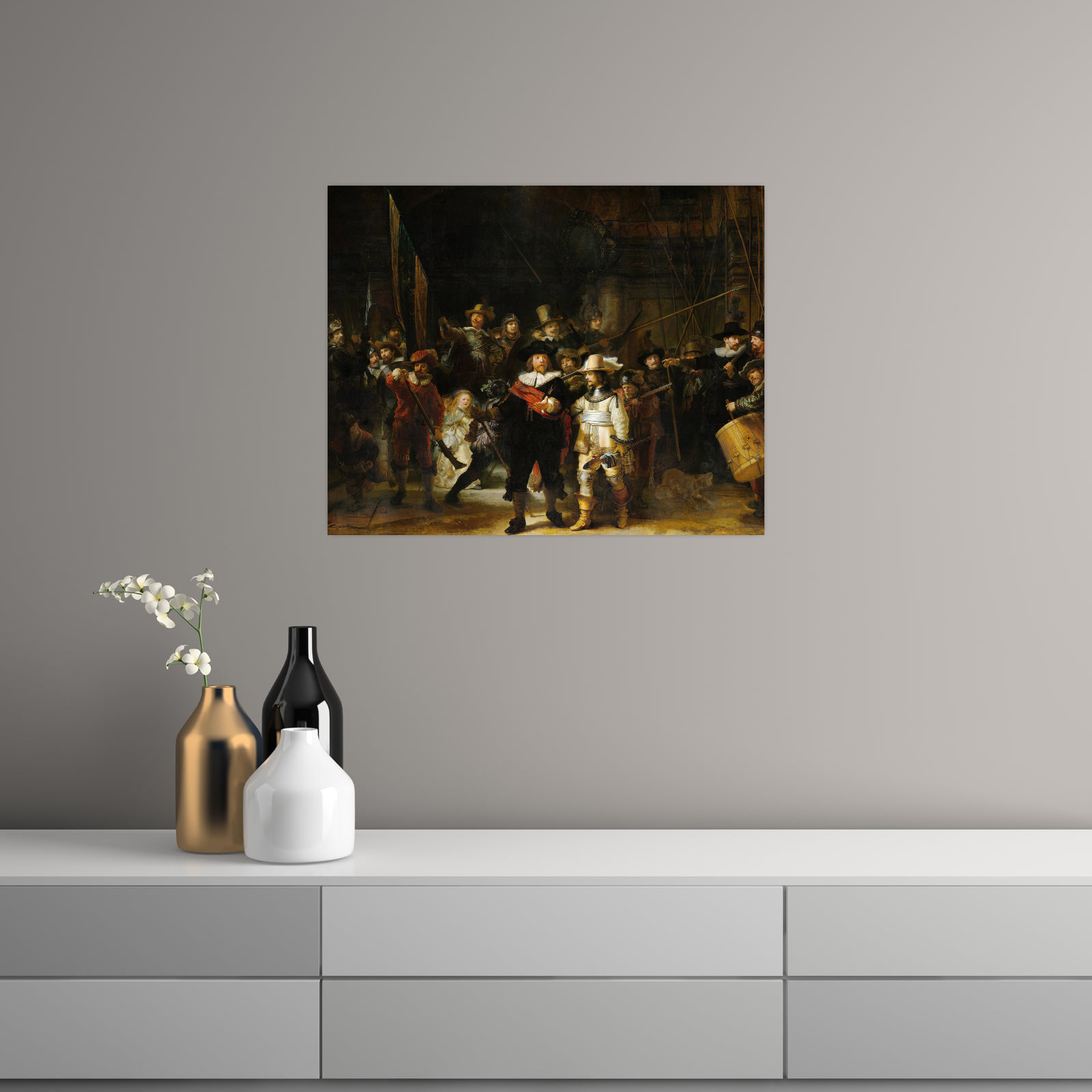Umetnička slika ​Night Watch, Rembrandt van Rijn na platnu - NS Canvas Shop