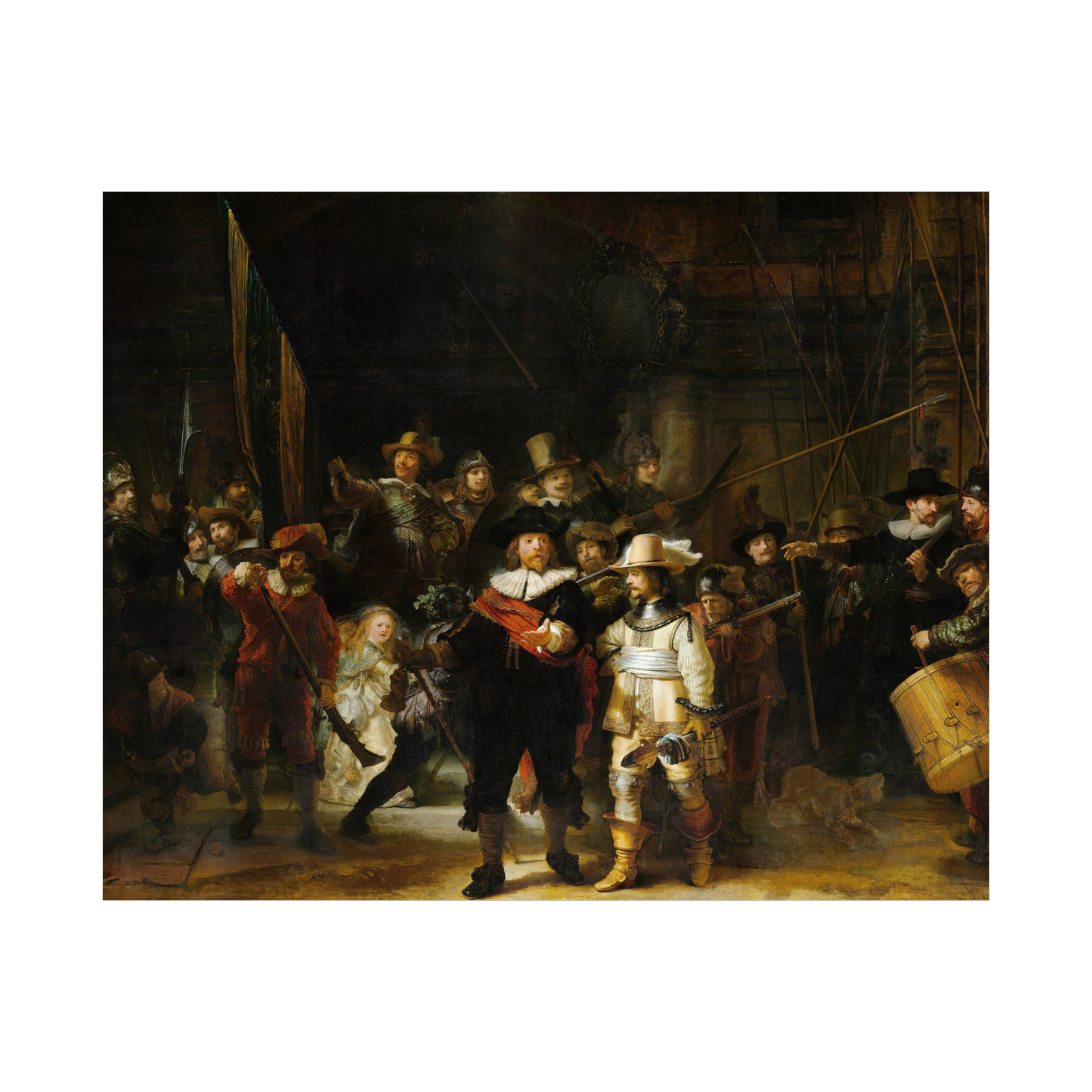 Umetnička slika ​Night Watch, Rembrandt van Rijn na platnu - NS Canvas Shop