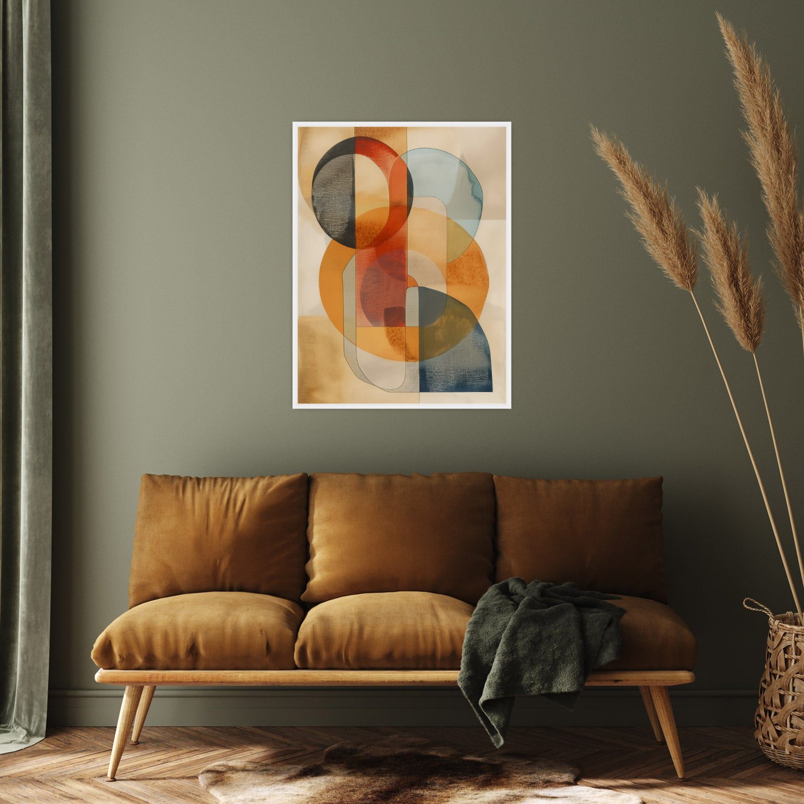 Umetnička slika ​Oble forme na platnu - NS Canvas Shop