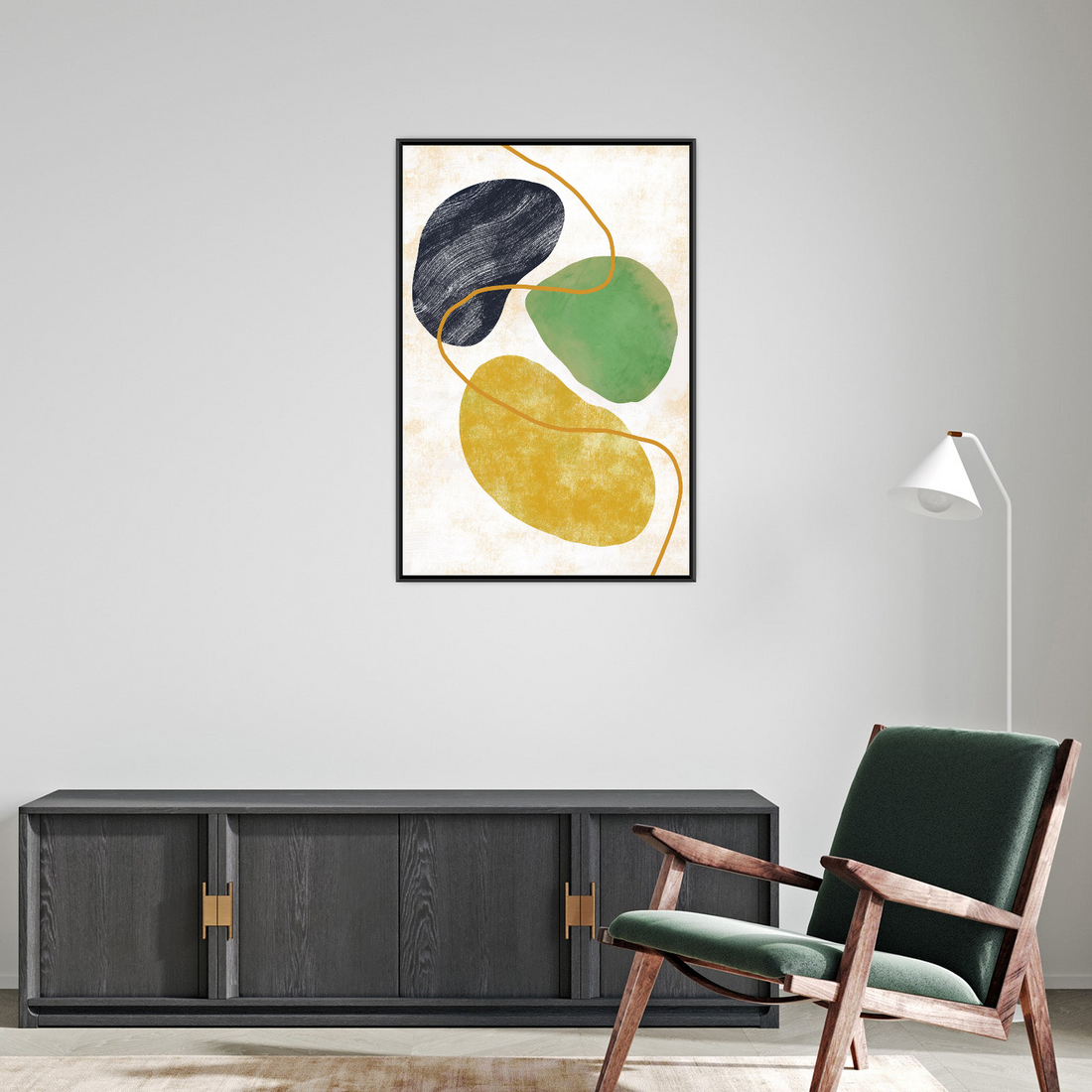 Umetnička slika ​Oblici na platnu - NS Canvas Shop