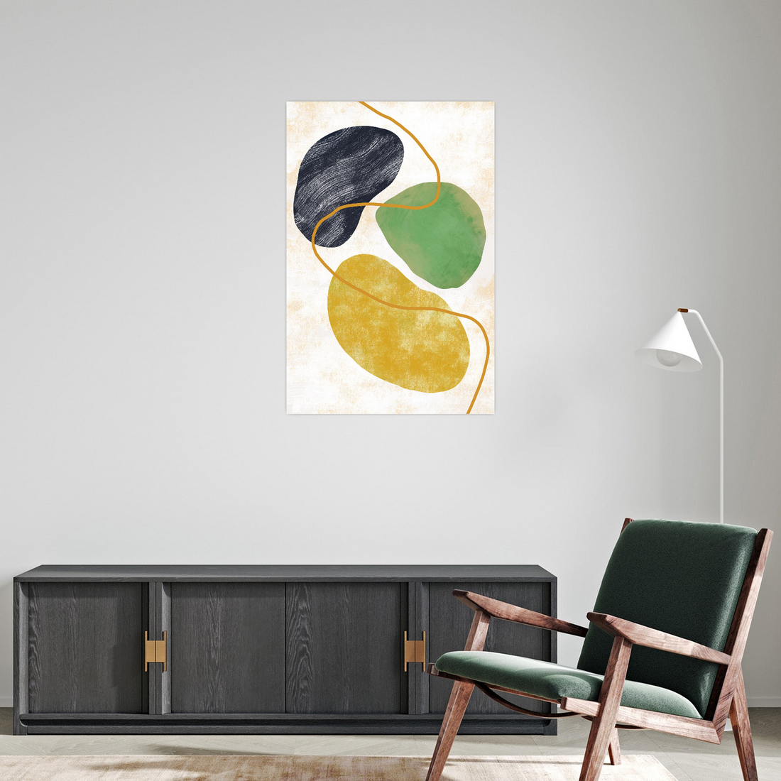 Umetnička slika ​Oblici na platnu - NS Canvas Shop