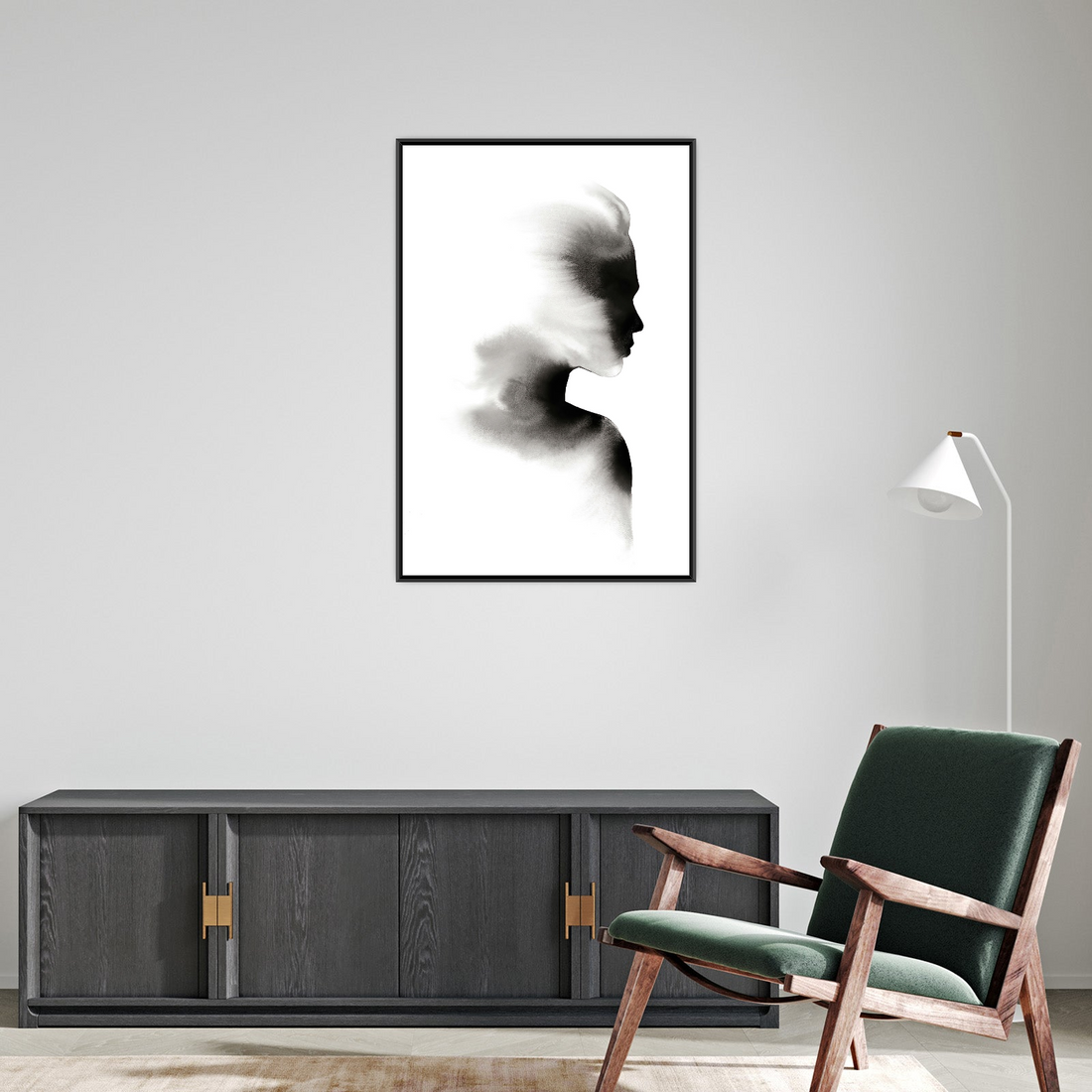 Umetnička slika ​Obris na platnu - NS Canvas Shop