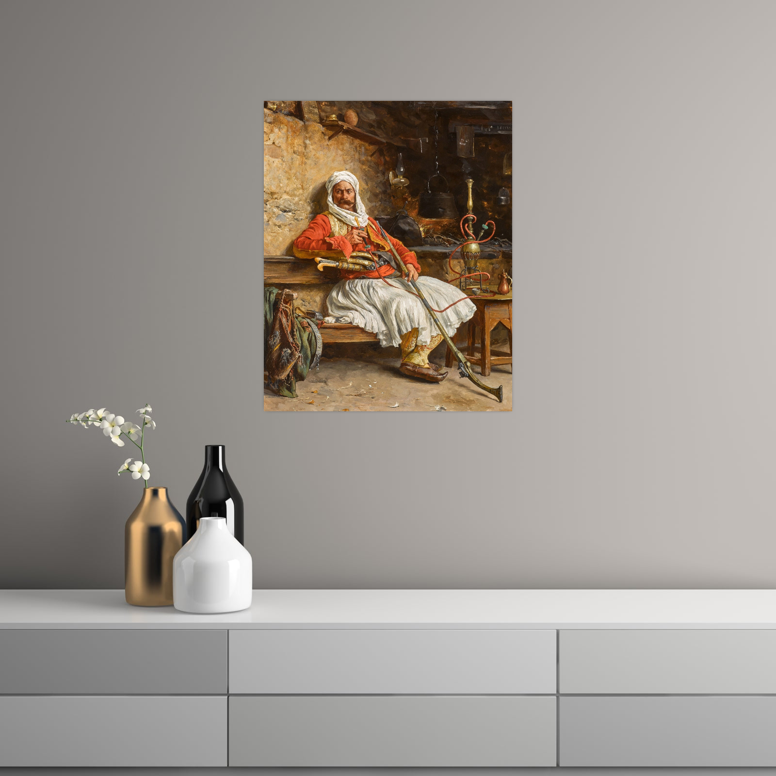 Umetnička slika ​Odmor bašibozuka, Paja Jovanović na platnu - NS Canvas Shop