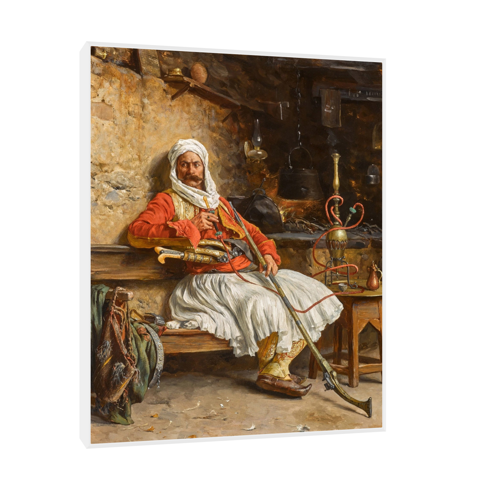Umetnička slika ​Odmor bašibozuka, Paja Jovanović na platnu - NS Canvas Shop