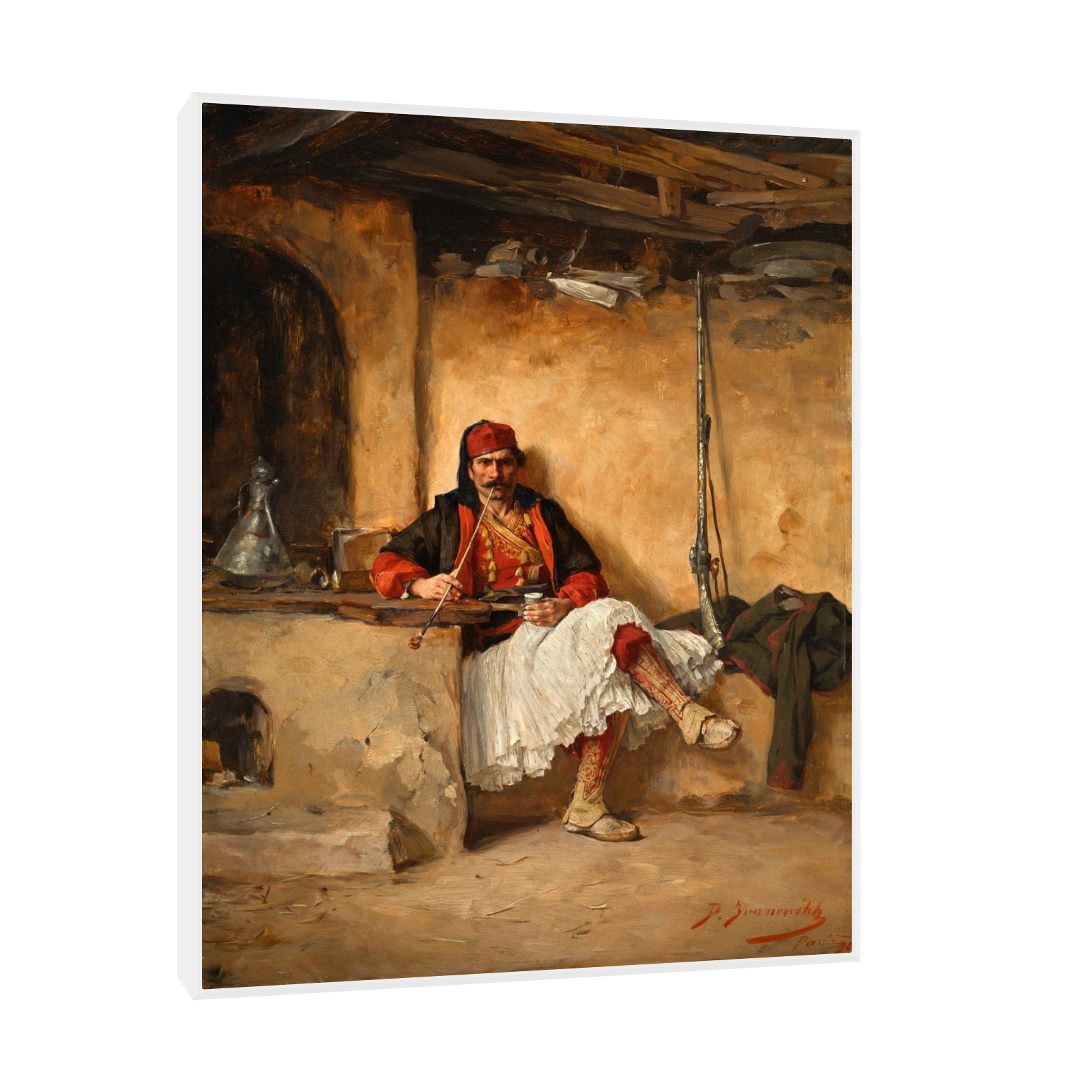 Umetnička slika ​Odmor bašibozuka, Paja Jovanović na platnu - NS Canvas Shop