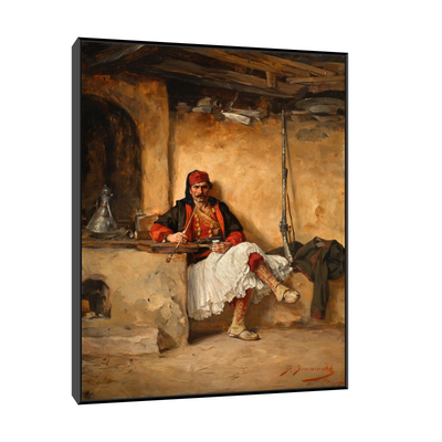 Umetnička slika ​Odmor bašibozuka, Paja Jovanović na platnu - NS Canvas Shop