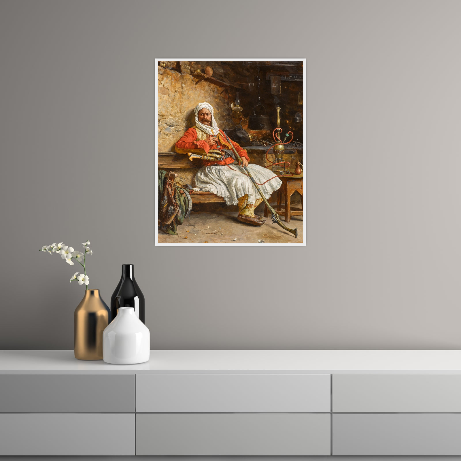 Umetnička slika ​Odmor bašibozuka, Paja Jovanović na platnu - NS Canvas Shop