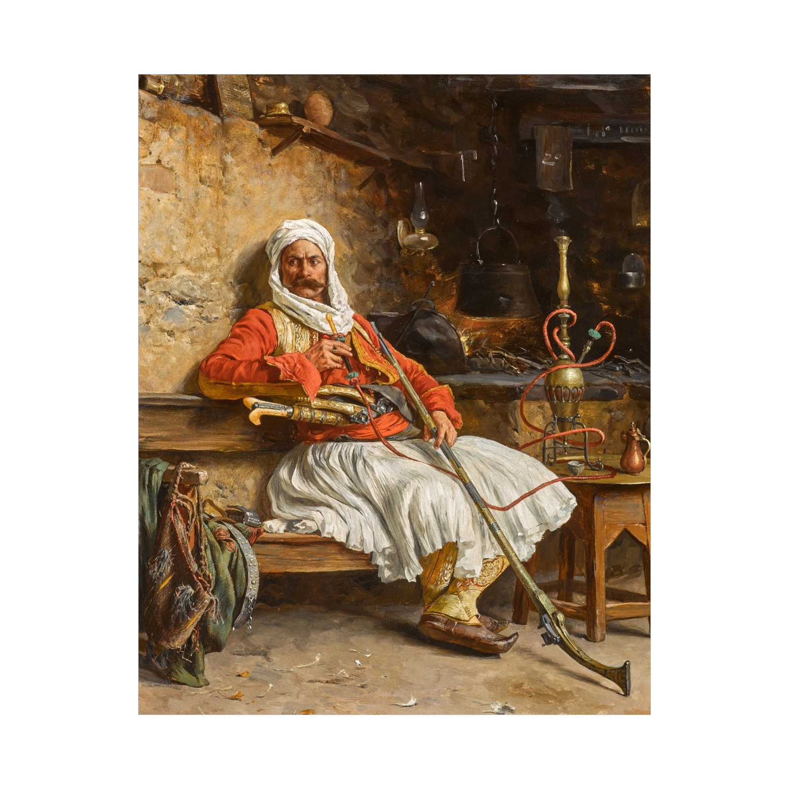 Umetnička slika ​Odmor bašibozuka, Paja Jovanović na platnu - NS Canvas Shop