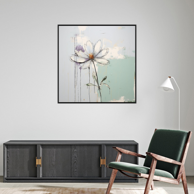Umetnička slika ​Pastelni cvet na platnu - NS Canvas Shop
