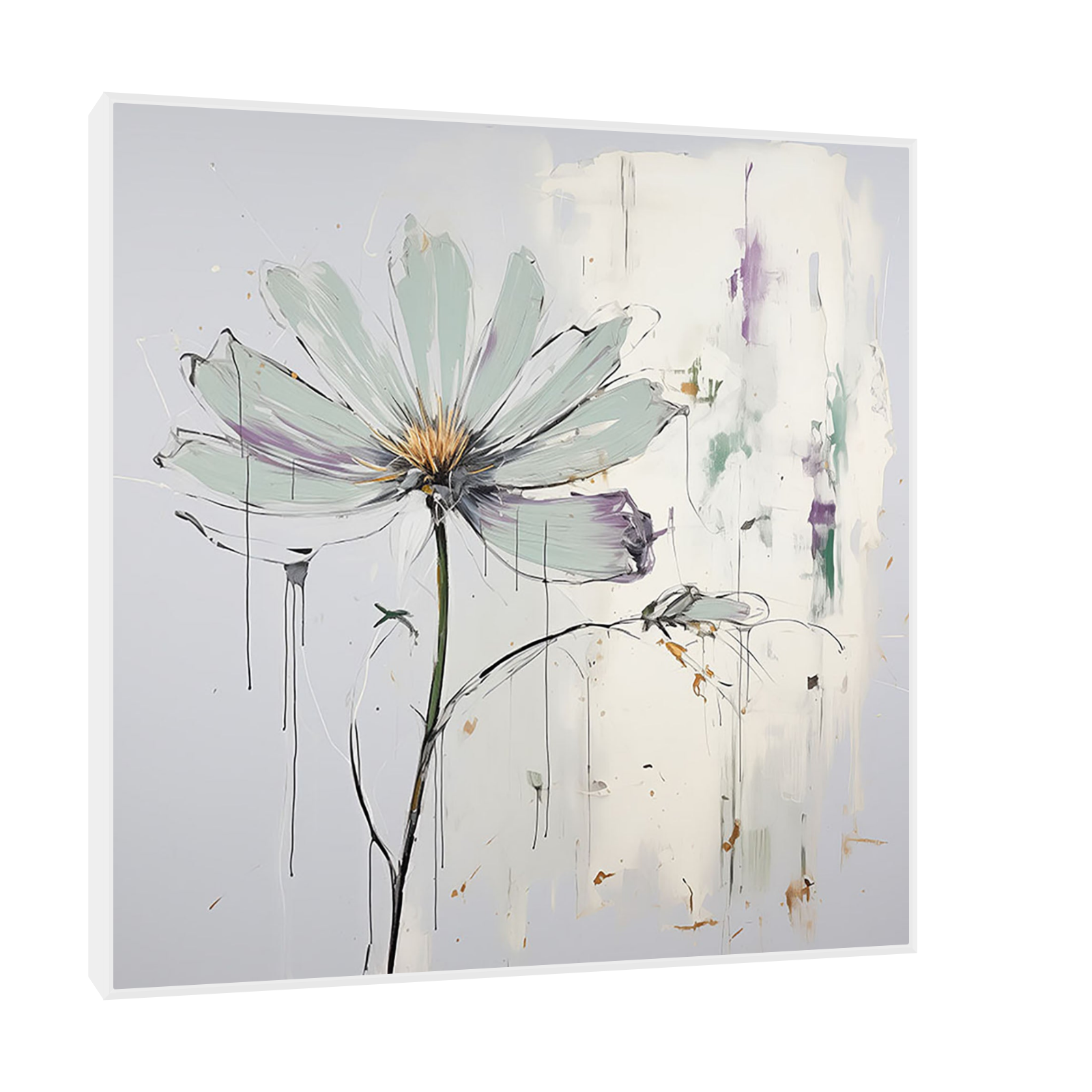 Umetnička slika ​Pastelni cvet II na platnu - NS Canvas Shop