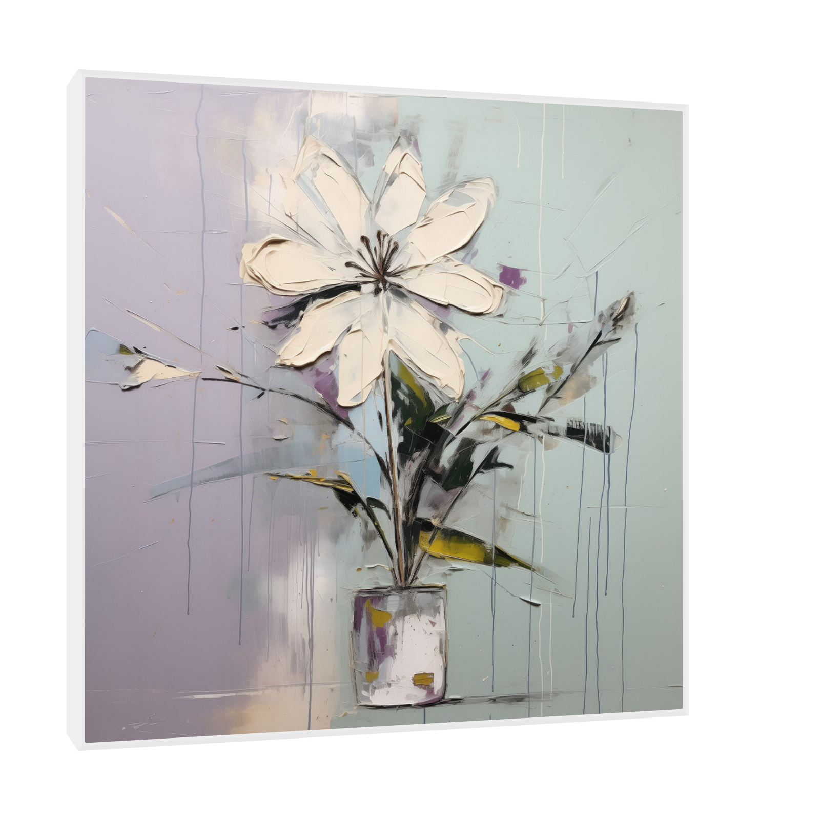 Umetnička slika ​Pastelni cvet III na platnu - NS Canvas Shop