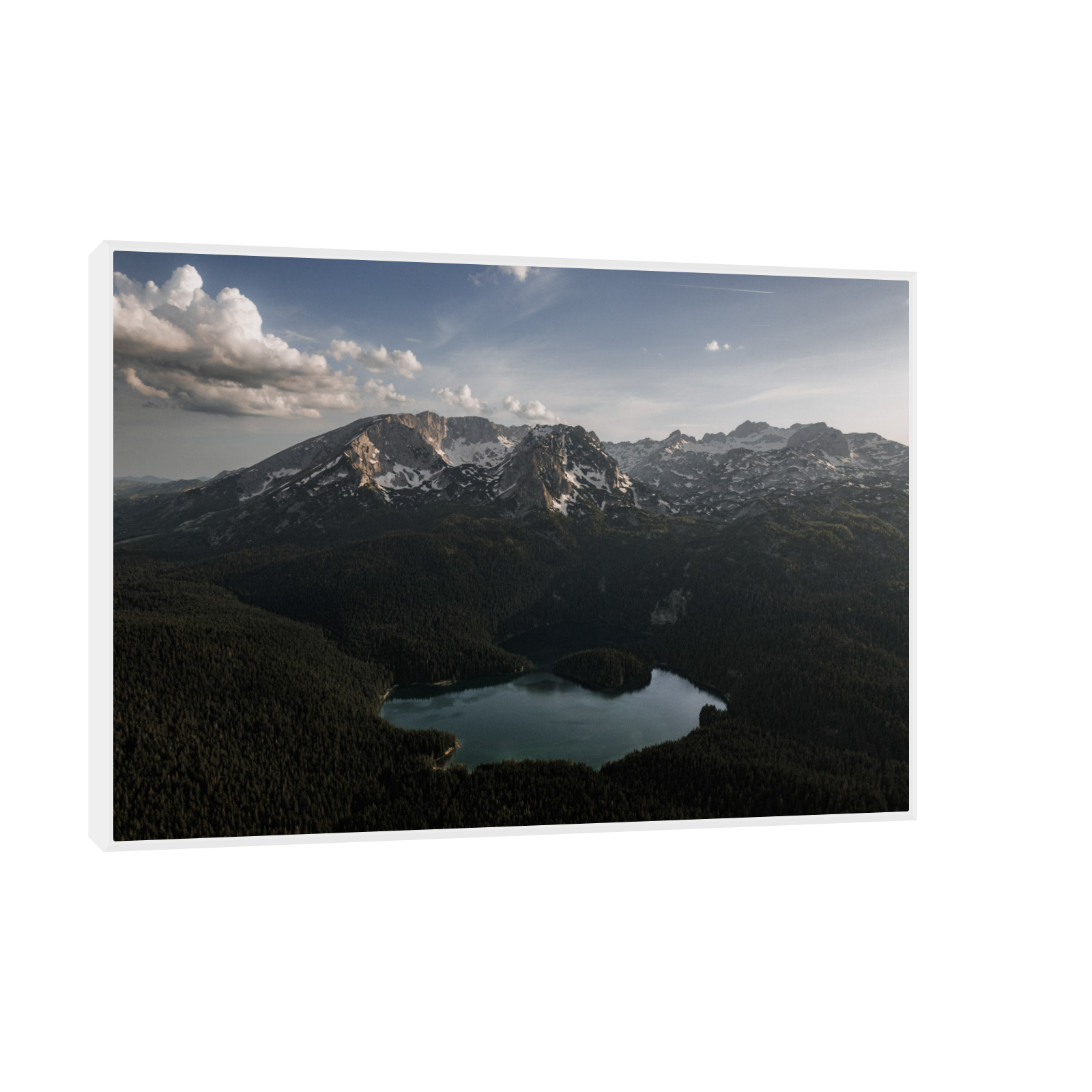 Umetnička slika ​Planinski pejzaži oko jezera na platnu - NS Canvas Shop
